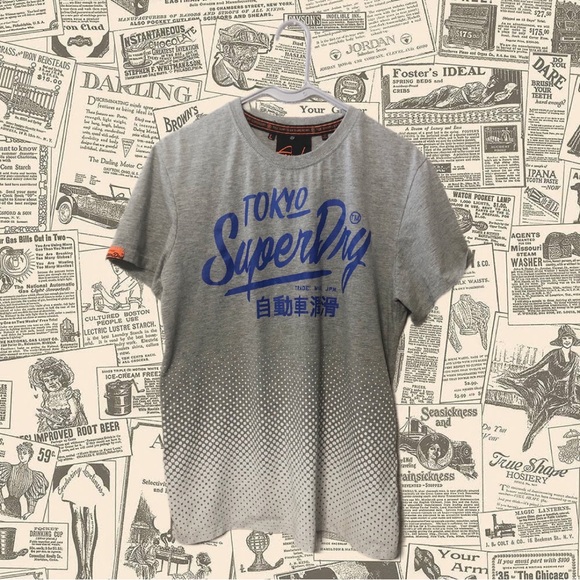 Gray Tokyo SuperDry TShirt, Adult Size Large - Picture 1 of 4